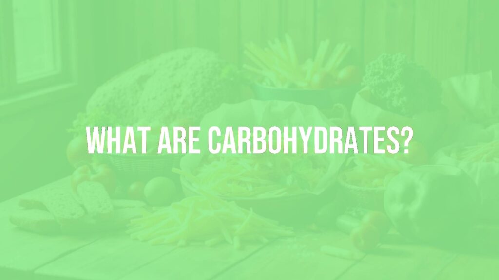 A colorful arrangement of healthy carbohydrate foods like bread, pasta, fruits, and vegetables on a wooden table, bright and inviting, realistic.