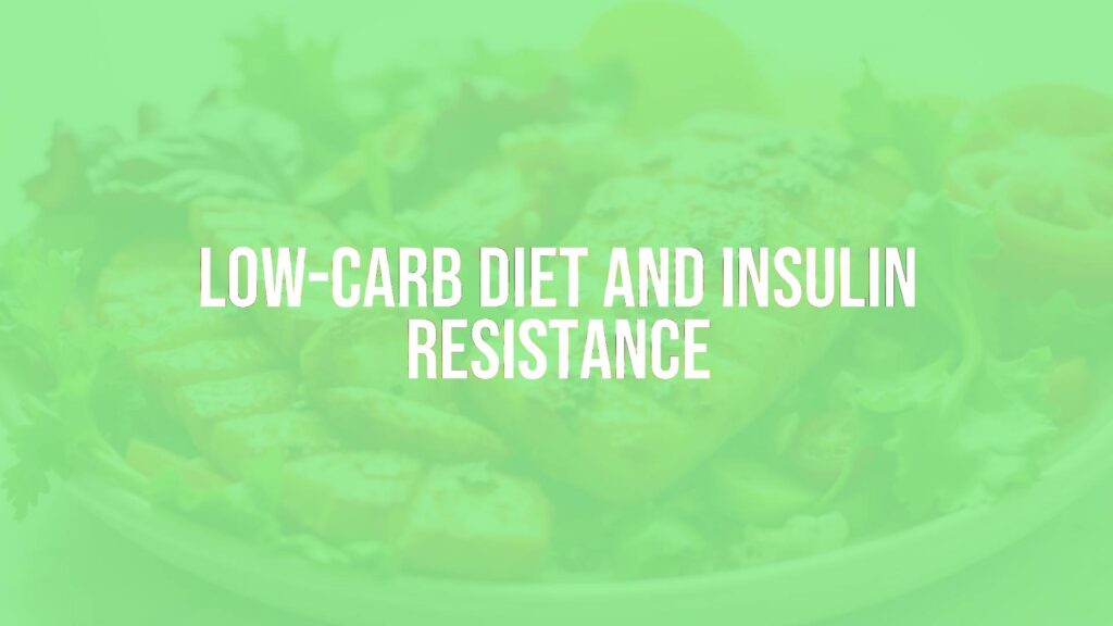 A balanced low-carb meal with vegetables, lean protein, and healthy fats, representing insulin resistance management, clean and fresh, realistic.