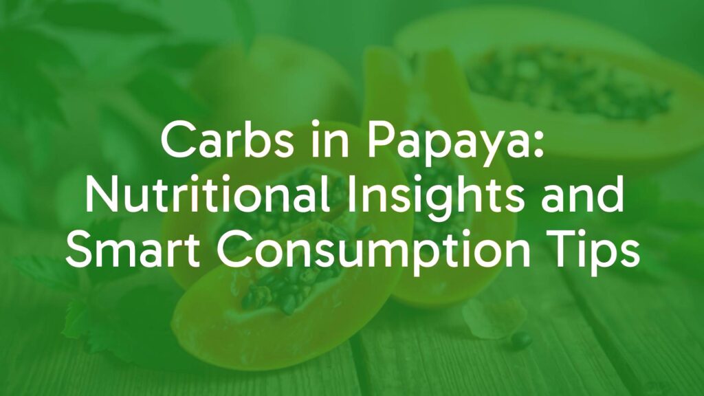 A vibrant sliced papaya on a wooden table, showcasing its juicy orange flesh and black seeds, surrounded by nutritional elements like a food chart or measuring tape, with soft natural lighting and a fresh, tropical vibe, realistic.