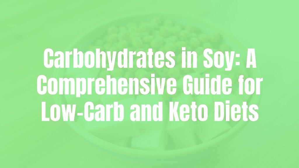 A bowl of soybeans and soy-based products like tofu and tempeh, arranged neatly on a wooden table, with a low-carb diet theme, natural lighting, realistic style.