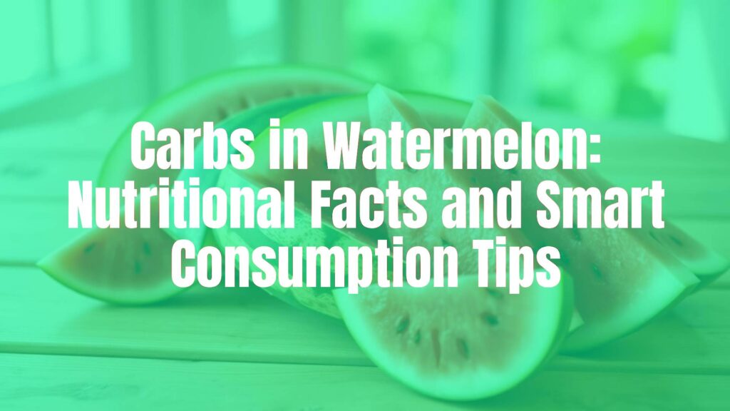 Carbs in Watermelon: Nutritional Facts and Smart Consumption Tips
