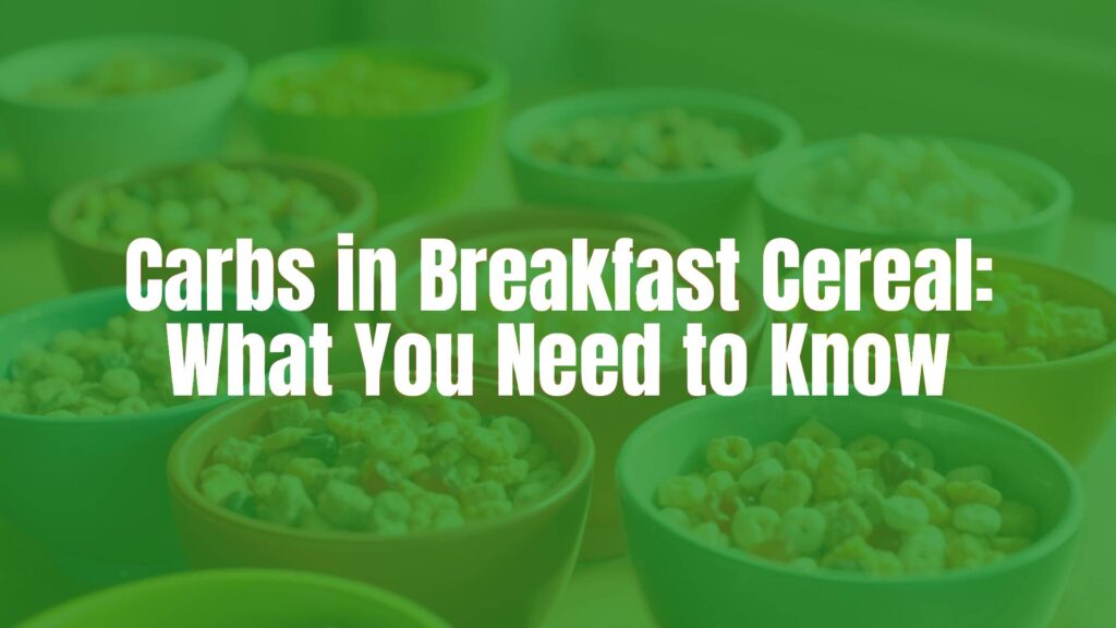 Assorted breakfast cereals in colorful bowls, nutritional labels visible, warm morning light, realistic and inviting.